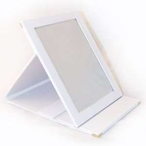   Faux Leather Folding Mirror   Sold Individually