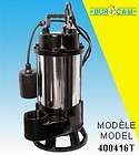 BURCAM 3/4 HP Stainless Sewage Grinder Pump 400416T