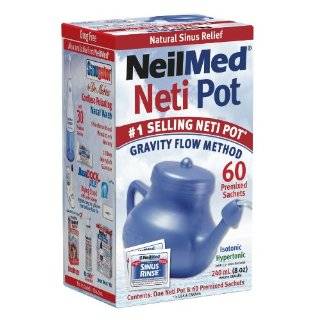   System, Plastic Neti Pot With Salt Packets