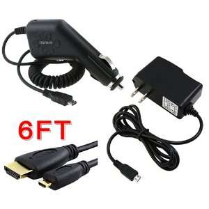  HDMI Cable with Ethernet Type A to Type D + Car Charger (Micro USB 