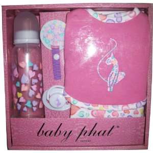  Baby Phat 5 Piece Gift Set, Heart Print Baby