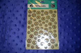Girl Scout Cookie Scrapbook Alphabet Sticker set  