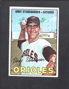 1967 Topps Baseball #457 ANDY ETCHEBARREN (TOUGH 