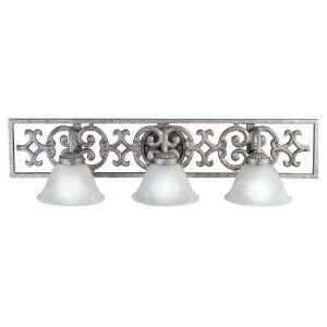  Bath Collection Three Light Bracket In Pewter Finish   3 