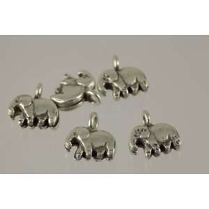  Elephant Thai Sterling Silver Charms Karen Handmade From Thailand 