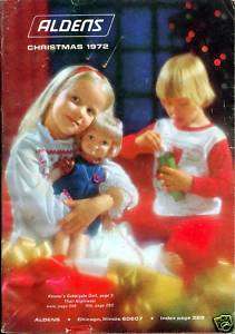 1972 ALDENS CHRISTMAS CATALOG WISHBOOK  