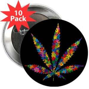    2.25 Button (10 Pack) Marijuana Flowers 60s 