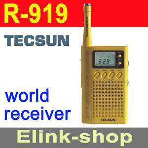 TECSUN R 919 FM AM SW 9 BANDS POCKET RADIO R919  