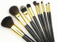   High quality Classics Pro Makeup Brush Set 10 Pcs With 2 Case Brushes