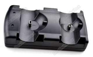   Dual Charger USB Charging Dock Station For PS3 Controllers/Move  