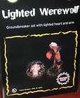   GRAVEYARD PROP BURIED LIGHTED WEREWOLF RISING FROM GRAVE HAUNTED