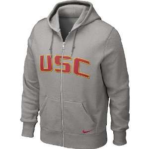  Nike USC Trojans Mens Classic Full Zip Fleece Hoodie 