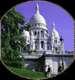   AND WATERCOLOR OF SACRE COEUR (Montmartre, Paris, France) BY L. BAILEY