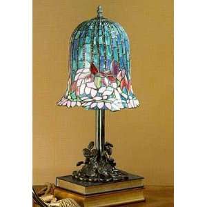  Museum Verde Bronze Tiffany Mushroom Lamp