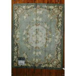  7x9 Hand Knotted Hooked Chinese Rug   77x97