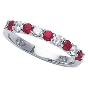  0.60 cttw Karina B(tm) Genuine Ruby Band in Platinum 950 