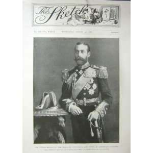    The Sketch 1901 The Duke Of Cornwall Antique Print