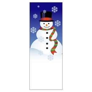  17 x 36 in. to 17 x 45 in. Holiday Banner Snowman