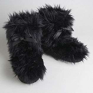Womens Gorilla Fur Slipper Boots  Joe Boxer Shoes Womens Slippers 