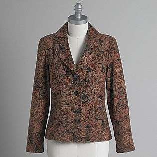   Button Print Blazer  Harve Benard Clothing Womens Jackets & Blazers