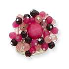 Jewelry Adviser rings Sterling Silver Strawberry/Cherry Quartz 