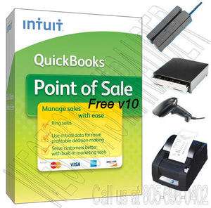 QuickBooks Point of Sale POS Free V10 NEW with Hardware  