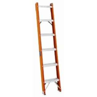 Louisville Ladder FH1005 300 Pound Duty Rating Fiberglass Shelf Ladder 