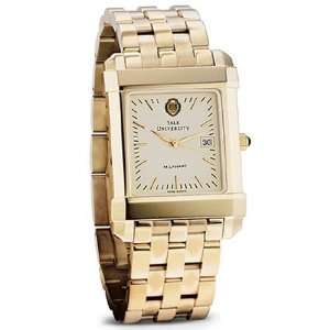  Yale University Mens Swiss Watch   Gold Quad Watch with 