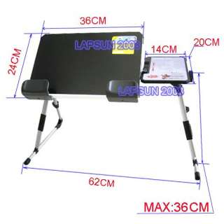 Laptop Desk Notebook Stand Table Tray Mouse Pad Black  
