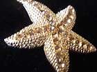 gold starfish necklace  