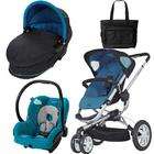 Quinny CV155BFWKT3 Buzz 3 Travel System and Dreami Bassinet in Blue 