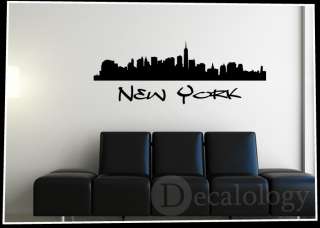 New York Cityscape   Vinyl Wall Art Decal Sticker  