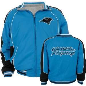  Carolina Panthers Poly Ottoman Reversible Full Zip Jacket 