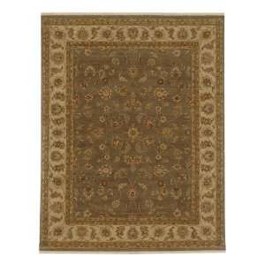  Jaipur OP Gray Brown/Soft Gold Color Hand Knotted Indian 
