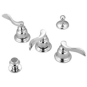   Brass PKB8321NFL 3 handle bathroom bidet faucet kit