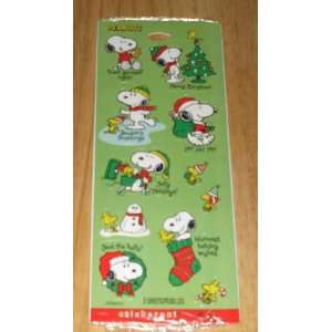 Peanuts Snoopy & Woodstock Christmas Stickers Santa Claus  Toys 