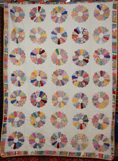 30s Dresden Plate Antique Quilt ~Mickey Mouse Disney  