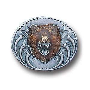  Pewter 3 D Collector Pin   Grizzly Head