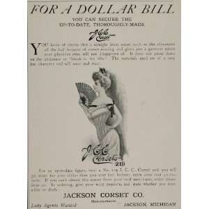   Corset No. 219 Jackson Michigan   Original Print Ad