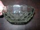 VINTAGE PRESSED GLASS ANCHOR HOCKING BUBBLE BERRY DISH RARE