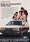 1985 Chevrolet Celebrity Estate Wagon   Classic Vintage Advertisement 