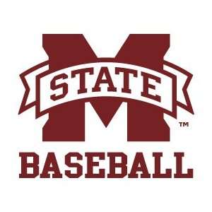  MISSISSIPPI STATE BULLDOGS BASEBALL clear vinyl decal car 