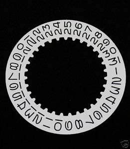 DATE DISC FOR ROLEX SUBMARINER,GMT 1530 1570 WHITE PART  