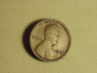 1914 Wheat Cent Penny, A Very Nice U.S. Circulated Coin  