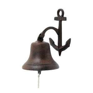 Cast Iron Hanging Nautical Anchor Bell ~ Dinner Bell