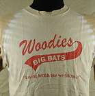 Woodies Big Bat Laying Wood Like We Should 10 Inches T shirt Large 
