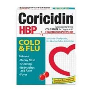  Coricidin Hbp Cold Flu Tabs Size 20 Health & Personal 