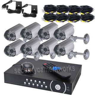   Surveillance CCTV DVR System Bullet Audio IR Camera Day Night by1