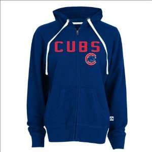 Womens Chicago Cubs Fan Fare Hooded Full Zip Sweatshirt  
