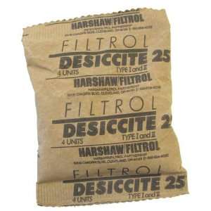 Dessicant. Pkg (4) 4 x 4 Bags of Dessicite 25 Brand, Type I and 2 